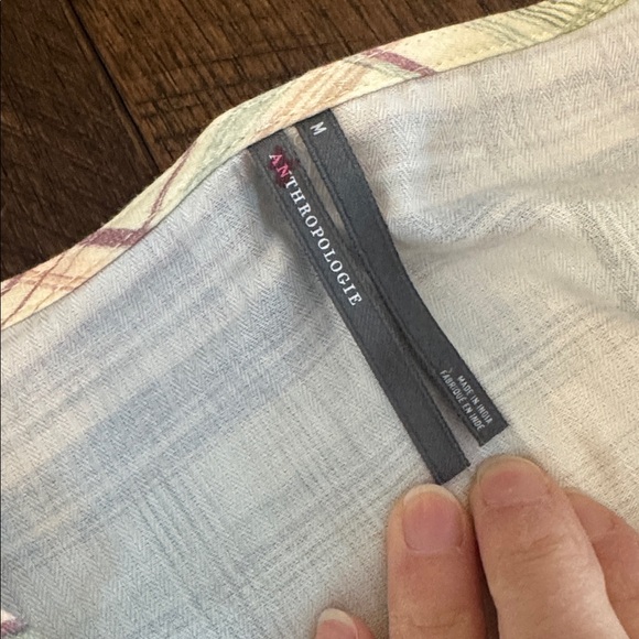 Anthropologie Ruffled-Long-Sleeve Flannel Robe and NWT Pants - Picture 9 of 14